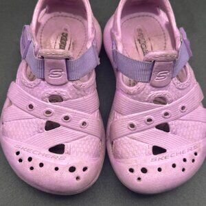 Skechers Purple Girls Sandals Size 6  Length 6.50 Inches